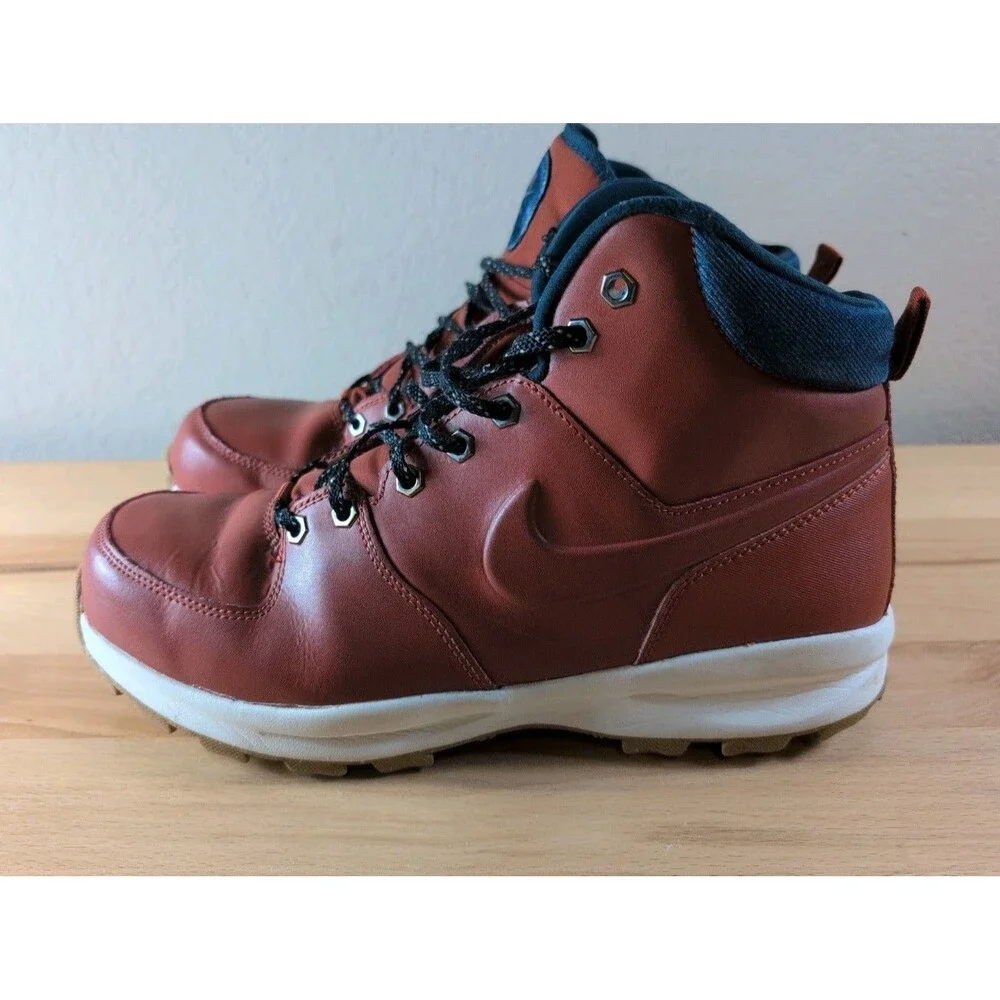 Nike Manoa Leather Hiking Boots DC8892-800 Rugged Orange Men's Size 11.5